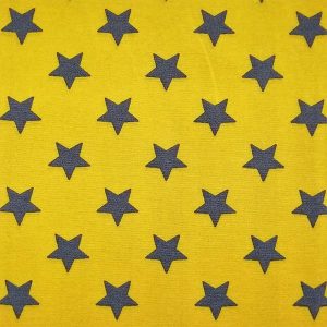 پارچه ملحفه طرح ستاره کد 1811 زرد طوسی